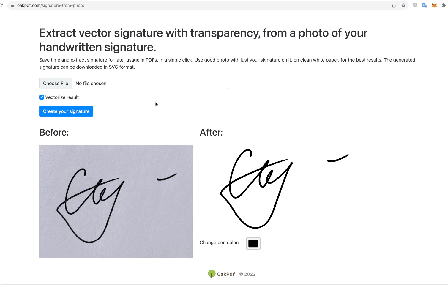 Signature Background Remover